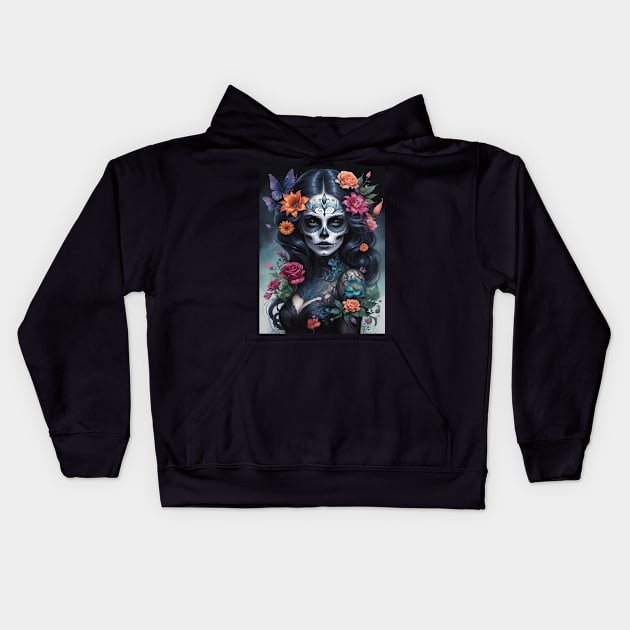 Haunting Gloom Kids Hoodie by Absinthe Society 